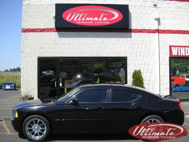 black charger with windows tinted