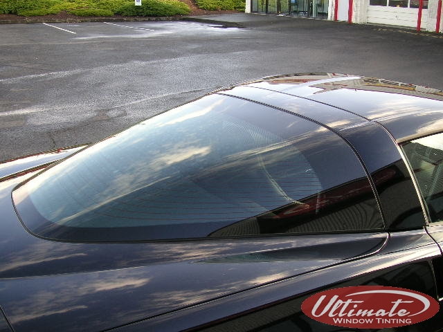 sports car with window tint